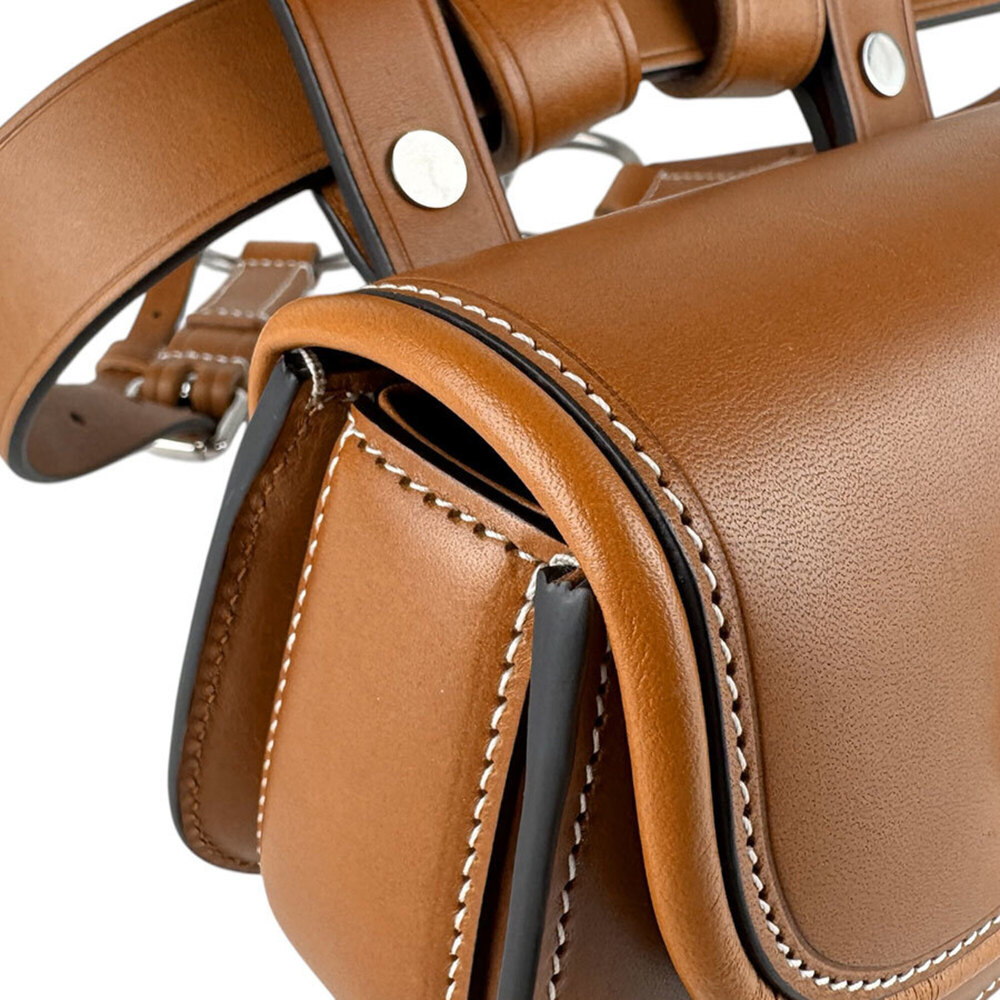 GUCCI Brown Leather Bamboo Fanny Pack - Picture 6 of 15